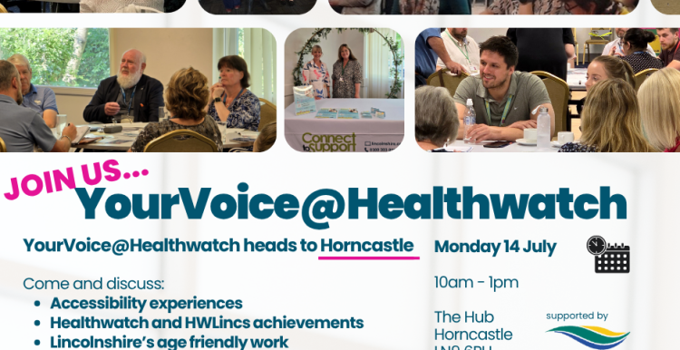 your voice at healthwatch poster